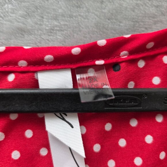 NY Collection Polka Dot Top 2X NWT‎ - Picture 6 of 12